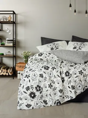 Produktbild von L'Essentiel Linge de Maison, Ranforce Single XXL Bettbezug-Set (DE), Meresa - Black, 100 % BAUMWOLLE RANFORCE, Schwarz, 155 x 220 cm