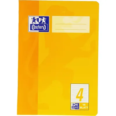 Image de Cahier d'écolier Oxford, DIN A5, linéature 4/4. année scolaire, 16 feuilles