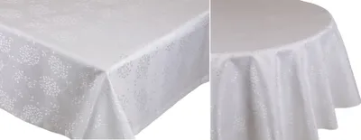 Produktbild von Betz Edle Jacquard Tischdecke Tischtuch Tischwäsche Dessin 23 Farbe weiß Größe - 130x160 cm