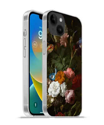 Produktbild von MuchoWow® Handyhülle Schutzhülle Hülle für Apple iPhone 14 Plus - Soft case Vase mit Blumen - Gemälde von Rachel Ruysch Silikon Softcase Handy Hülle - Abbildung