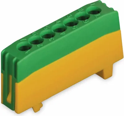 Produktbild von Pollmann Verteilerklemme PE7-F2 grün Schutzleiterklemme 7x16mm² 2020267