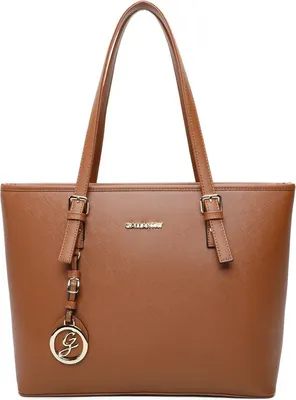 Produktbild von Gallantry Damen Tasche Shopper mit Reißverschluss – Handtasche, Schultertasche, geeignet für A4, braun