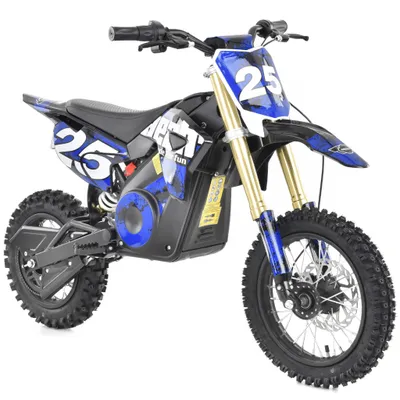 Produktbild von HECHT 59100 Pocketbike Elektro | Blau | 15km Reichweite | bis 28 km/h | 1000W | 36V 12Ah Akku