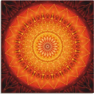Produktbild von ARTland Leinwandbild Mandala Energie 1 Größe: 40x40 cm