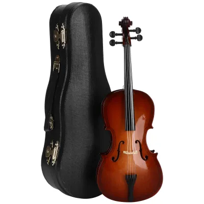 Immagine prodotto di Mini violoncello modello ornamento basso strumento musicale decorazione in legno regalo delicato