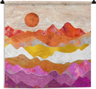 Produktbild von MuchoWow® Wandteppich Wandbehang Lesbisch - Gold - Marmor 150x150 cm Tapisserie Dekoration Wandtuch - Wohnaccessoires - Modernes