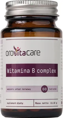 Zdjęcie produktu dla Orovitacare Witamina B Complex, 60 tabletek