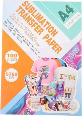 Produktbild von Famanu Sublimationspapier - 100 Blatt A4 für T-Shirts und mehr