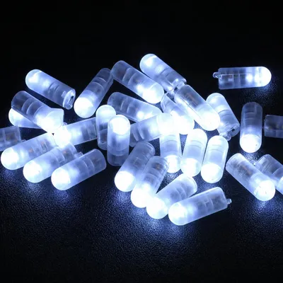 30er Set LED-Lampions, kaltweiß, Mini-Lichtbälle mit Hakenschalter