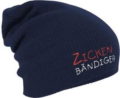 Produktbild von Longbeanie Slouch-Beanie Mütze Zickenbändiger 54527 Color - Navy