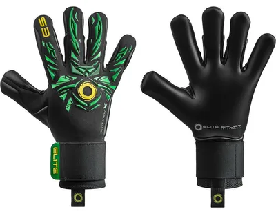 Productafbeelding van Elite Sport Neo Revolution X Rio (Limited) Keepershandschoenen - Zwart / Groen / Geel | Maat: 6