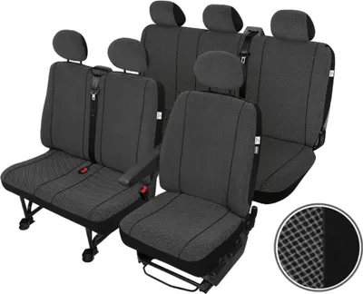Produktbild von Ford Transit 6-Sitzer Sitzbezüge Sitzschoner Set robuste Stoff