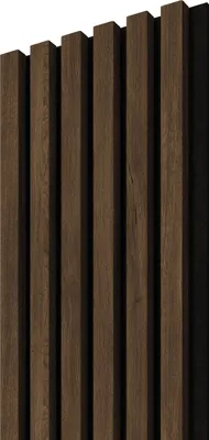Produktbild von STEGU Acoustic Line Akustikpaneele Holz 265x24 cm,5 cm Esotica/Schwarz