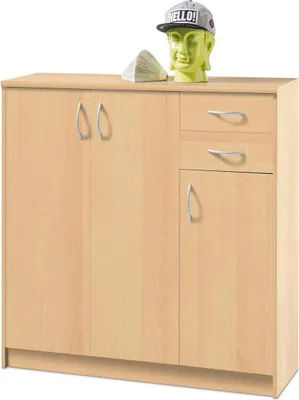 Produktbild von Kommode Beistellschrank Sideboard Anrichte Standschrank Holzkommode "Olli VI" Buche