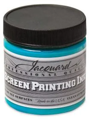Imagen del producto de Tinta para serigrafía Jacquard, color turquesa, 118 ml - tinta textil profesional