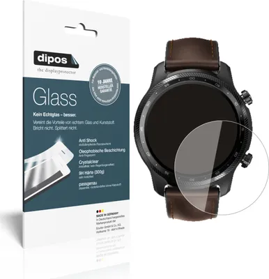 Produktbild von 2x Schutzfolie für TicWatch Pro X - Anti-Shock 9H Folie dipos Glass Kunststoffglas