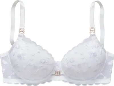 Produktbild von LASCANA Schalen-BH , BH mit Bügel, Spitzen-BH uni weiß Größe 85 Cup G