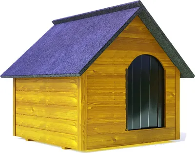 Produktbild von XXXL Hundehütte Holz Hundehütte Massiv Wetterfest Echtholz isolierte, Farbe:Kiefer