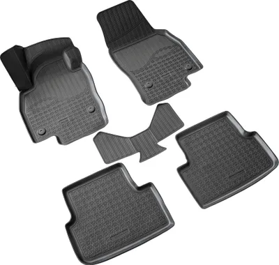 Obrázok produktu pre 3D gumové rohože vhodné pre VW Polo VI | BJ od 2017> | perfektne sedia s okrajom