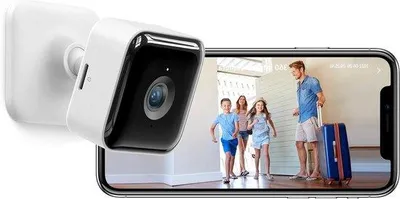 Zdjęcie produktu dla Kamera monitoringu wewnętrzna - kamera Wi-Fi - ochrona domu - ulepszona widoczność w nocy - rozdzielczość 3MP - biała