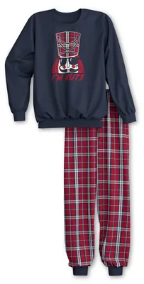 Produktbild von CALIDA Family & Friends Bündchen-Pyjama Kinder Dark Sapphire 128-134