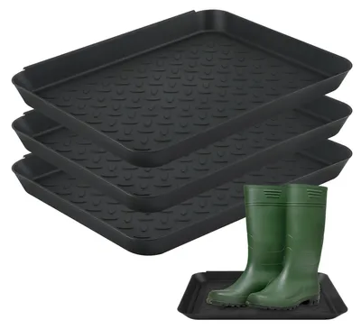 Schuh-Abtropfmatte aus Kunststoff, 1 Stück, 10x2x2 cm