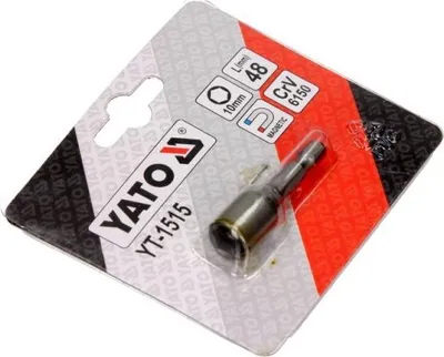 Zdjęcie produktu dla Yato YT-1515, Stal chromowo-wanadowa (Cr-V), Końcówka sześciokątna, 25,4 / 4 mm (1 / 4"), 1 szt., 48 mm