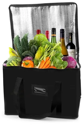 Productafbeelding van Koeltas 40 liter, thermotas, isolatietas, picknicktas, opvouwbaar, geschikt voor gebruik buitenshuis en voor boodschappen