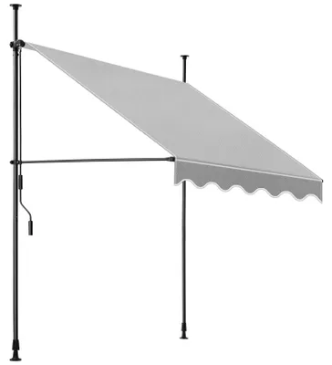 Produktbild von tectake® Klemmmarkise mit Handkurbel, höhenverstellbar