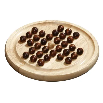 Produktbild von Solitaire klein Holz Brettspiel für 1 Spieler ab 8 Jahren