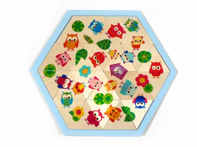 Produktbild von Legespiel Eulen, 34 Teile