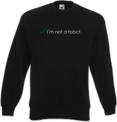 Produktbild von Urban Backwoods I'm Not A Robot, Sweatshirt, Farbe: Schwarz, Größe: 3XL