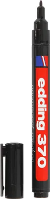Immagine prodotto di Edding 370 1 370 Permanentmarker - 1 mm, schwarz