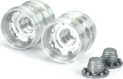 Produktbild von 1:14 Alu Doppelfelgen für Tieflader – 2 Stück