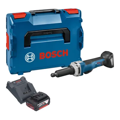 Image de Bosch GGS 18V-23 PLC Professional Meuleuse droite sans fil 18 V Brushless + 1x batterie 5,0 Ah + chargeur + L-Boxx