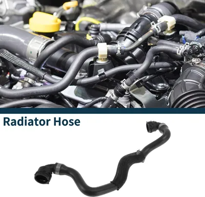 Image de Durite De Radiateur Pour Bmw Série 3 2020-2024 N°17128654833 Tuyau En Caoutchouc Pour Liquide De Refroidisement Noir 1 Pièce