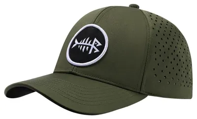 Immagine prodotto di Cappello da baseball UPF50+, ad asciugatura rapida, impermeabile, con rete traforata tagliata al laser, modello snapback, regolabile, unisex, colore verde militare, taglia standard