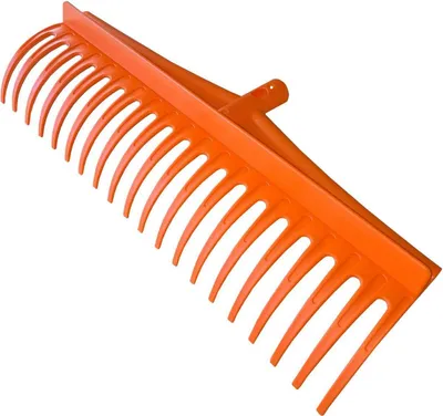 Immagine prodotto di Rastrello da giardino universale PRO arancione – Rastrello multifunzione per il giardinaggio