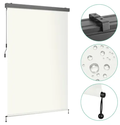 Produktbild von Faziango Senkrechtmarkise für Balkon, Seitenmarkise, Terrasse, 250x180cm, markise, aus Polyester (280 g/m²),  Beige, Markise für Windschutz, Sonnenschutz