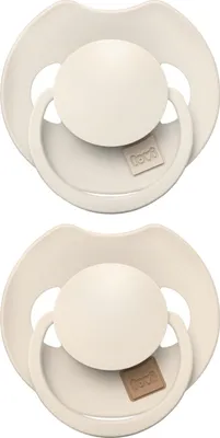 Produktbild von Difrax Lovi Fopspeen 18 maand Ivory/Coconut (2 stuk)