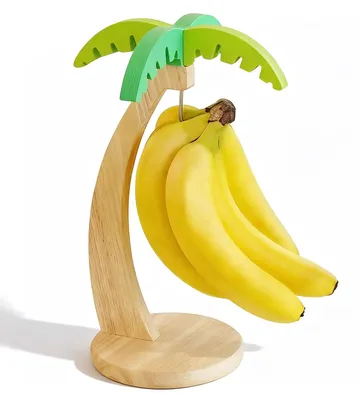 Holz-Bananenständer, 1 Stück, 33 cm, zum Aufhängen von Obst