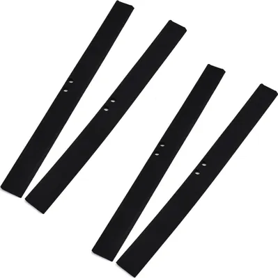 Produktbild von 4 Stücke Gummilippe 25cm aus schwarzem Silikon Ersatzlippe für Duschabzieher & Fensterabzieher Streifenfreie Abzieher Gummilippe gegen Schlieren