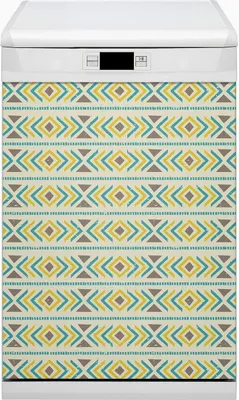 Produktbild von Küche Magnet für Spülmaschine  Abwaschbar 45x80 cm Geschirrspüle  - Geometrisches Muster