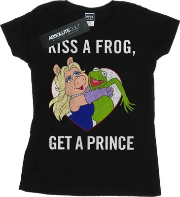 Produktbild von Disney - "The Muppets Kiss A Frog" T-Shirt für Damen BI49710 (S) (Schwarz)