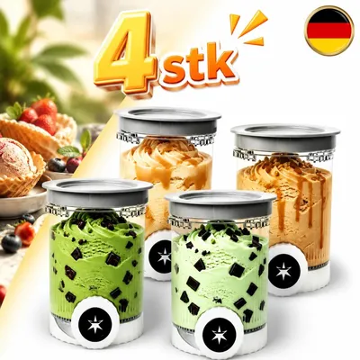 Produktbild von 4 Stück Becher für Ninja Swirl von CREAMi Behälter für Ninja NC700 NC701EU