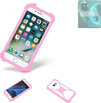 Produktbild von K-S-Trade Handy Hülle kompatibel mit Wiko Hi Enjoy 70 Pro 5G Schutz Hülle Bumper Silikon Schutz Hülle Cover Case Silikoncase Silikonbumper TPU