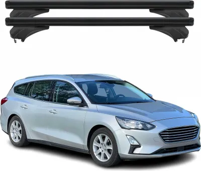 Produktbild von Menabo Dachträger Grundtäger für Ford Focus IV Kombi 2018-2025 Alu Schwarz 2 tlg