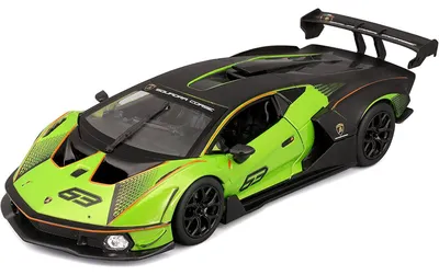 Image de Bburago 18-28017 - Maquette de voiture - Lamborghini Essenza SCV12 (verte, échelle 1:24)