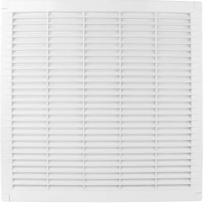 Produktbild von Lüftungsgitter Abluftgitter Lamellengitter Gitter Zuluft Abluft Belüftung Entlüftung Kunststoff eckig 300 x 300 mm weiß