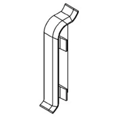 Produktbild von Gewiss NP42132 SLK EST-L 20x50 RAL9010 Endstück